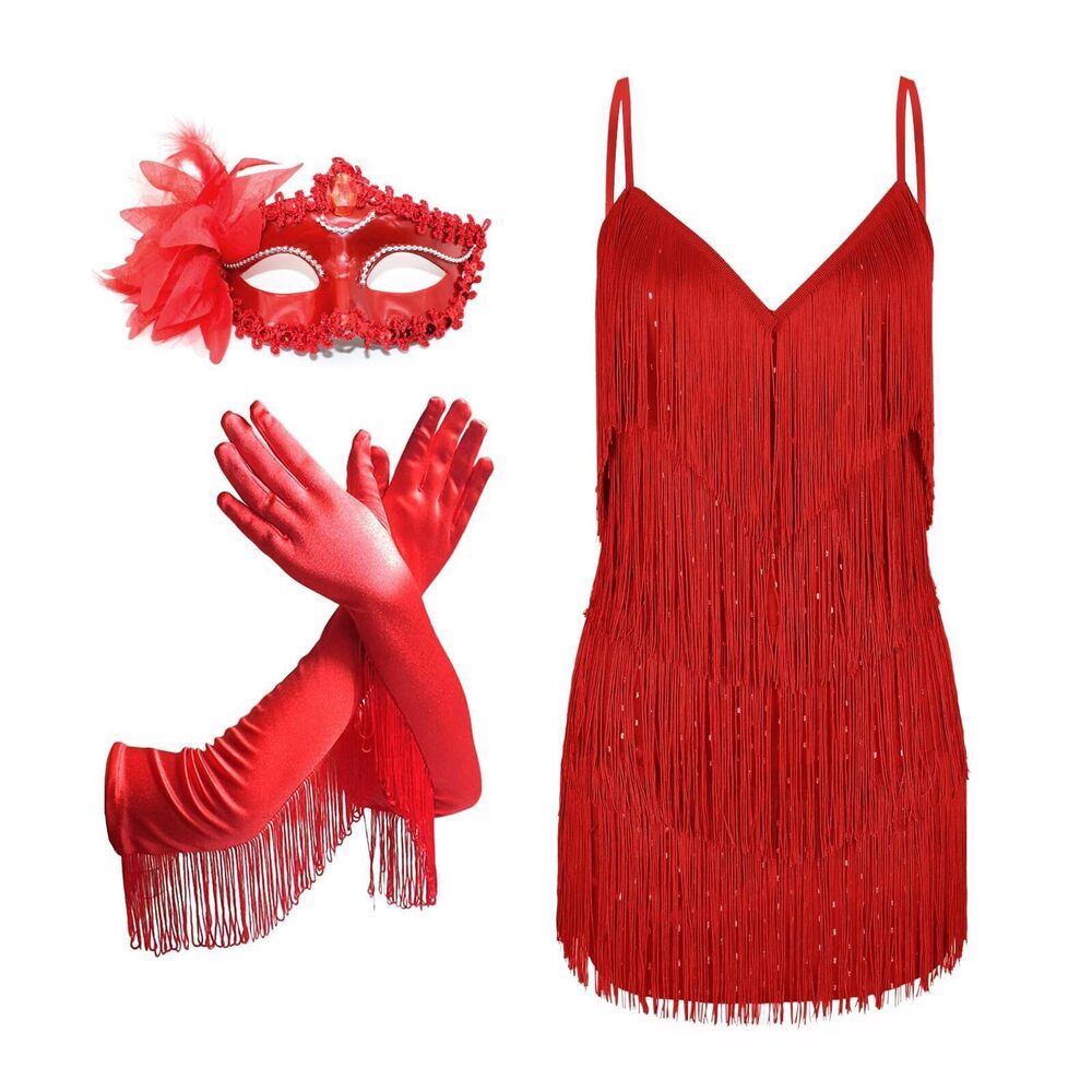 2005 Flapper Dresses 1920s Outfits Roaring 20s Dress Attire Great Glam